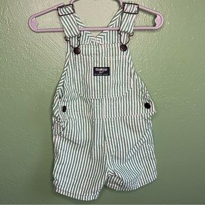 Oshkosh seersucker overall shorts